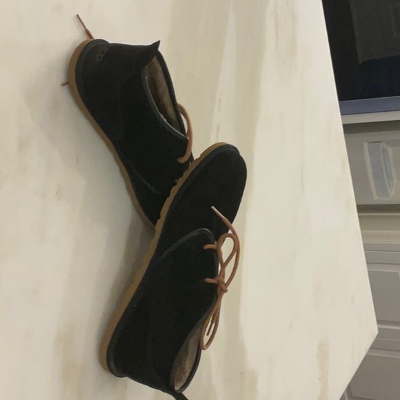 Black Ugg lace up Moccasin! Barely worn ! main image 6